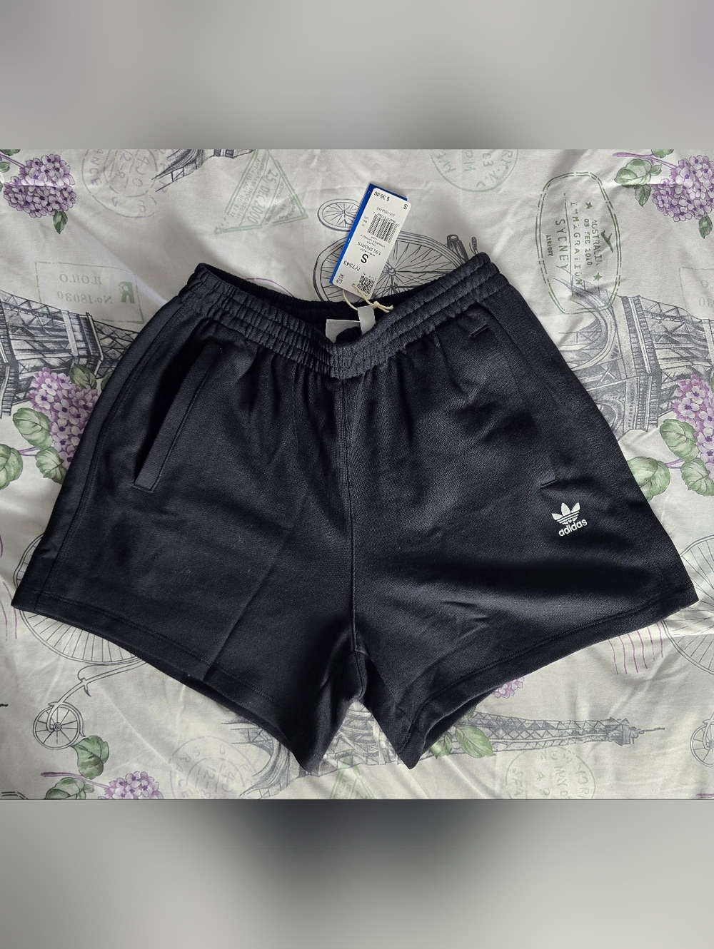Adidas Women's French Terry Gym Shorts Small - Picture 1 of 6